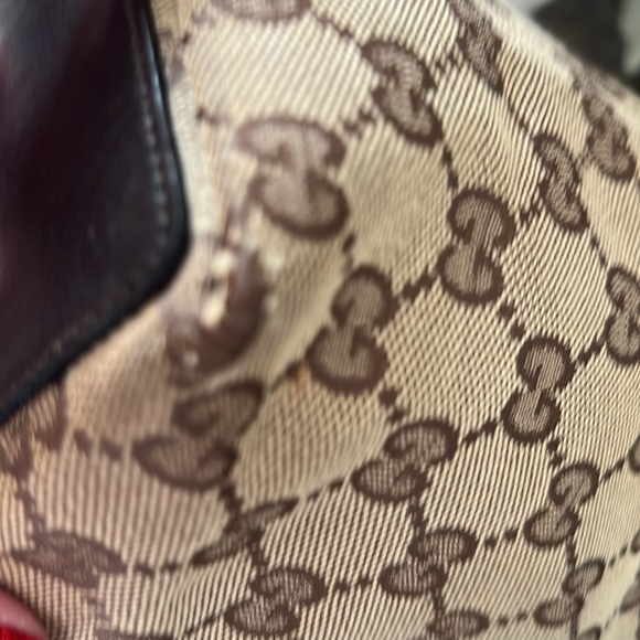 Pre loved GUCCI vintage small fabric GG tote - Picture 8 of 16